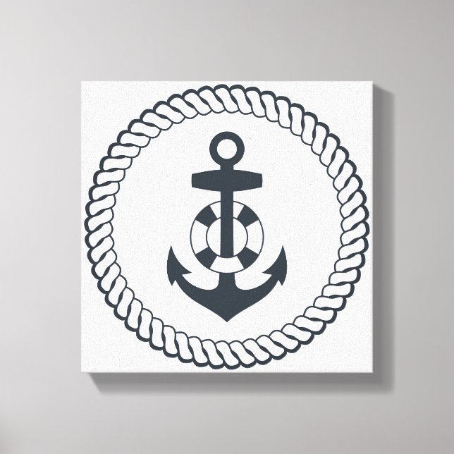 Cute Anchor Canvas Print (Front)