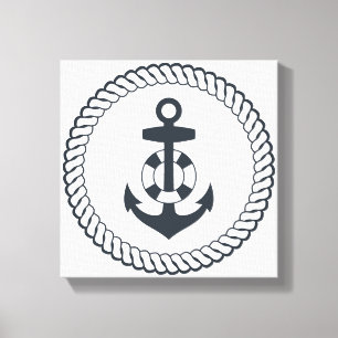 Cute Anchor Canvas Print