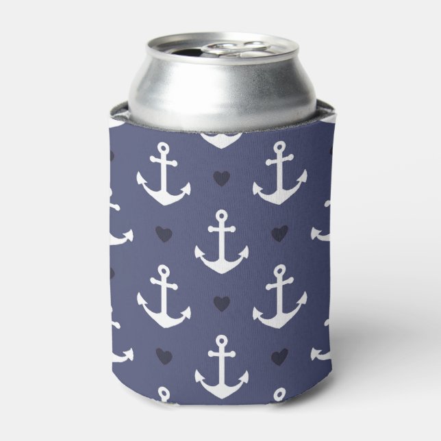 Cute Anchor Pattern Can Cooler (Can Front)