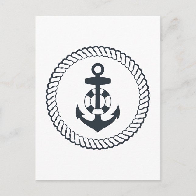 Cute Anchor Postcard (Front)