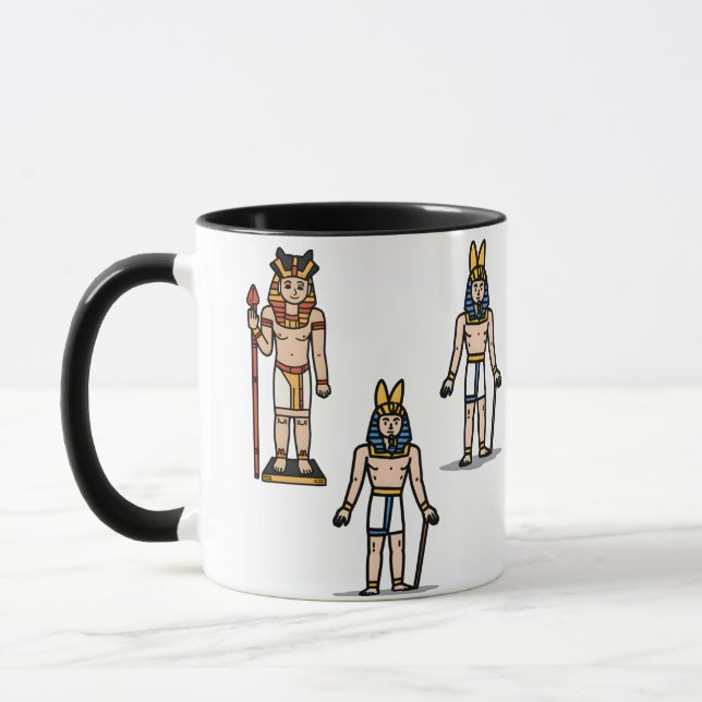 Cute Ancient Egyptian Pharaoh Cartoon Mug  (Left)