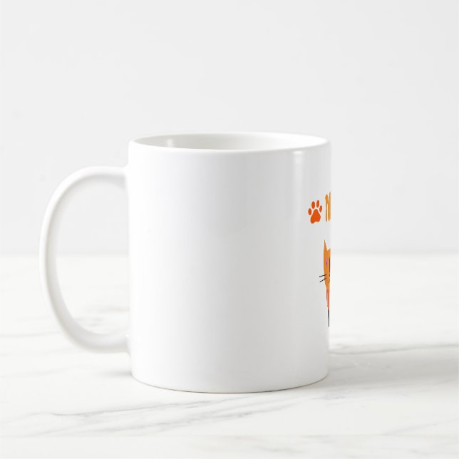 CUTE AND ADORABLE ABSTRACT CATS LOOK GREAT ON  COFFEE MUG (Left)