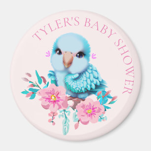 Cute and Adorable Blue Baby Parrot Magnet