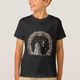 Cute And Adorable Cat Bride And Groom T-Shirt