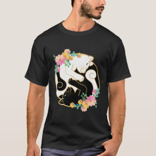 Cute And Adorable Chinese Yin And Yang Cats Funny T-Shirt