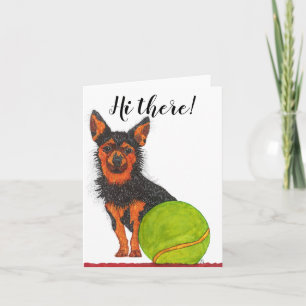 Cute and Adorable Chorkie Dog Greeting Card