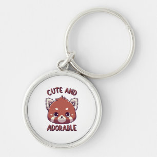 Cute and Adorable Red Panda Key Ring