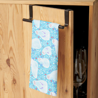 Cute and Adorable Snowman Kitchen Towel