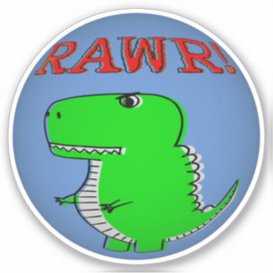 Cute and Angry Cartoon T-Rex RAWR