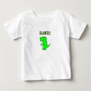 Cute and Angry T-Rex RAWR Baby T-Shirt
