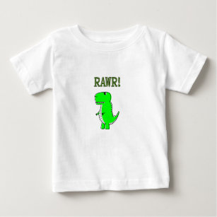 Cute and Angry T-Rex RAWR Baby T-Shirt