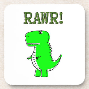 Cute and Angry T-Rex RAWR Coaster