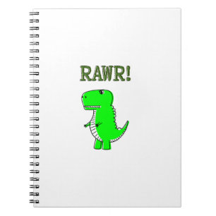 Cute and Angry T-Rex RAWR Notebook