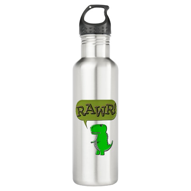 Cute And Angry Toy Dinosaur 710 Ml Water Bottle (Front)