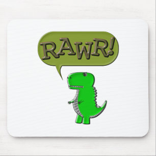 Cute And Angry Toy Dinosaur Mouse Mat