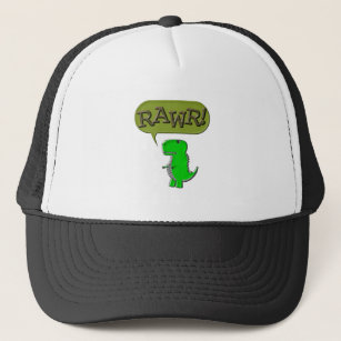 Cute And Angry Toy Dinosaur Trucker Hat