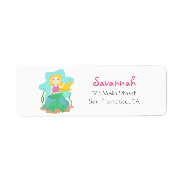 Cute and Beautiful Mermaid, for Girls (Front)