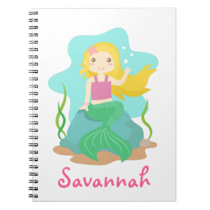 Cute and Beautiful Mermaid, for Girls Notebook