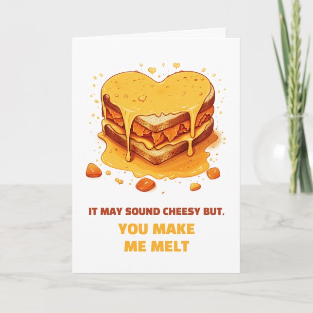 Cute and Cheesy Valentine's Day  Card (Front)