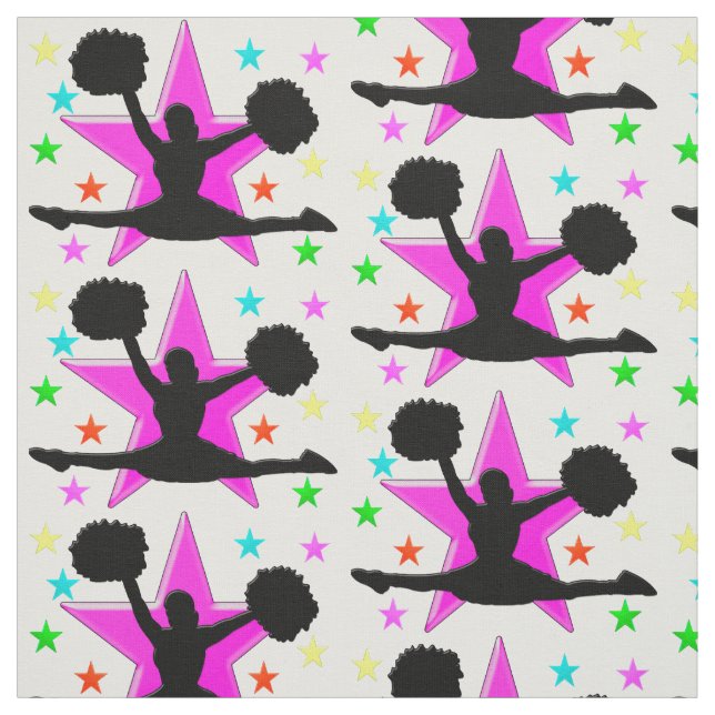 CUTE AND COLORFUL CHEERLEADING FABRIC (Swatch)