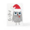 Cute and Colorful Christmas Owl Greeting Card