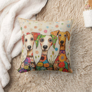 Cute and Colorful Dog Design Cushion