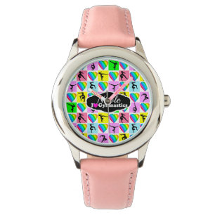 CUTE AND COLORFUL GYMNAST GIRL DESIGN WATCH