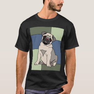 Cute and Colorful Pug Long 113 T-Shirt