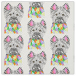Cute and Colorful West Highland Terrier Fabric