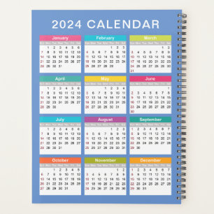 Cute and Colourful 2024 Calendar Planner