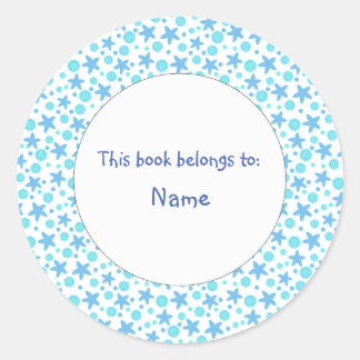 cute and colourful abstract floral design classic round sticker