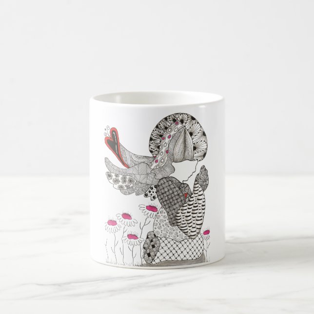 Cute and Colourful Angel Mug (Center)