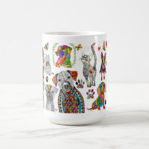 Cute and Colourful Animal Assortment Mug 15 oz.
