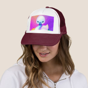 Cute and Colourful Baby Swan Trucker Hat