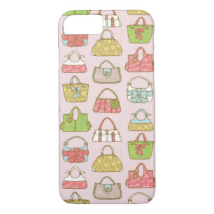 Cute and Colourful Bags Illustration Pattern iPhone 8/7 Case