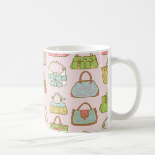 Cute and Colourful Bags Illustration Pattern Coffee Mug