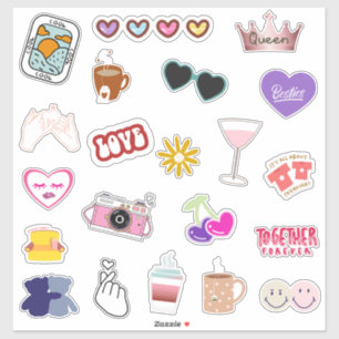 Cute and Colourful Best Friend Sticker Pack