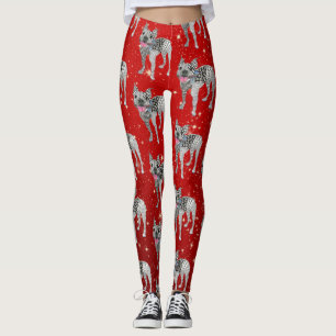 Cute and Colourful Boston Terrier Leggings