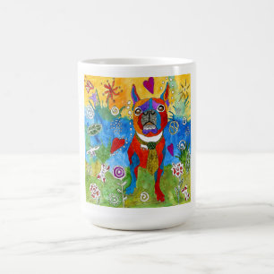 Cute and Colourful Boston Terrier Mug