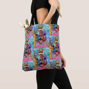 Cute and Colourful Boston Terrier Pop Art Tote Bag