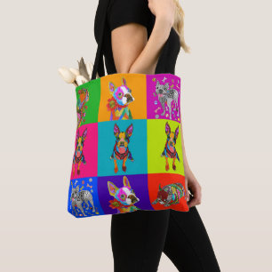 Cute and Colourful Boston Terrier Tote Bag