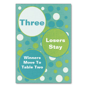 Cute and Colourful Bunco Table Cards #3