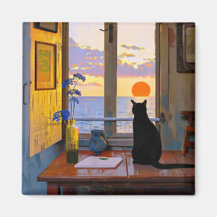 Cute and Colourful Cat Lover Magnet