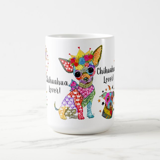 Cute and Colourful Chihuahua Lover Assortment Mug (Center)