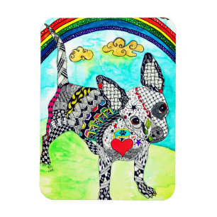 Cute and Colourful Chihuahua Magnet 3"x4"