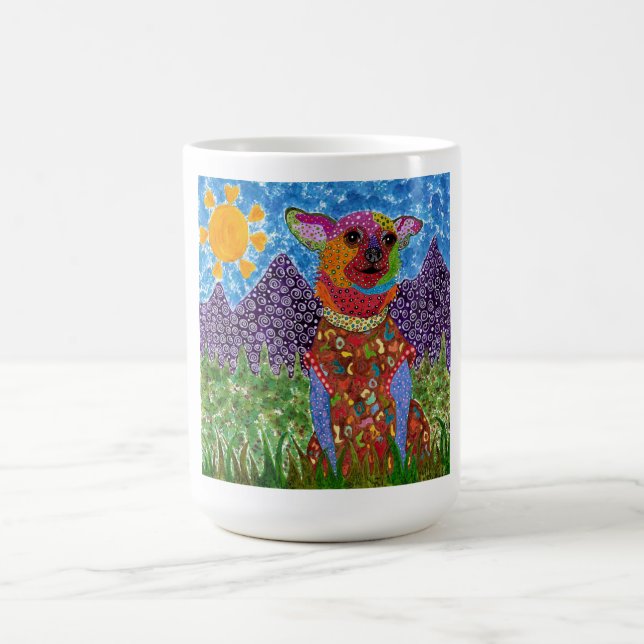 Cute and Colourful Chihuahua Mug (Center)
