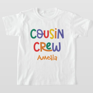 Cute and Colourful Cousin Crew Family Vacation T-Shirt