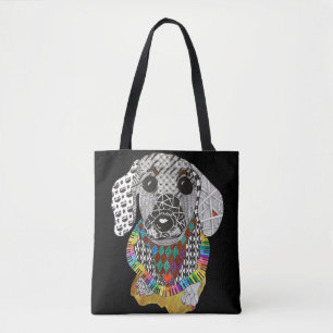 Cute and Colourful Dachshund Tote Bag