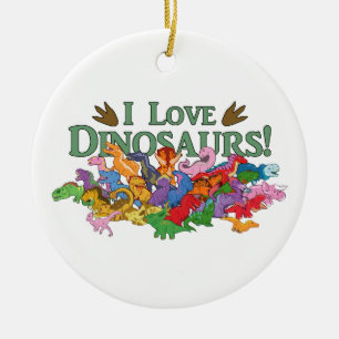 Cute and Colourful Dinosaurs Ceramic Tree Decoration