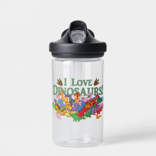 Cute and Colourful Dinosaurs Water Bottle